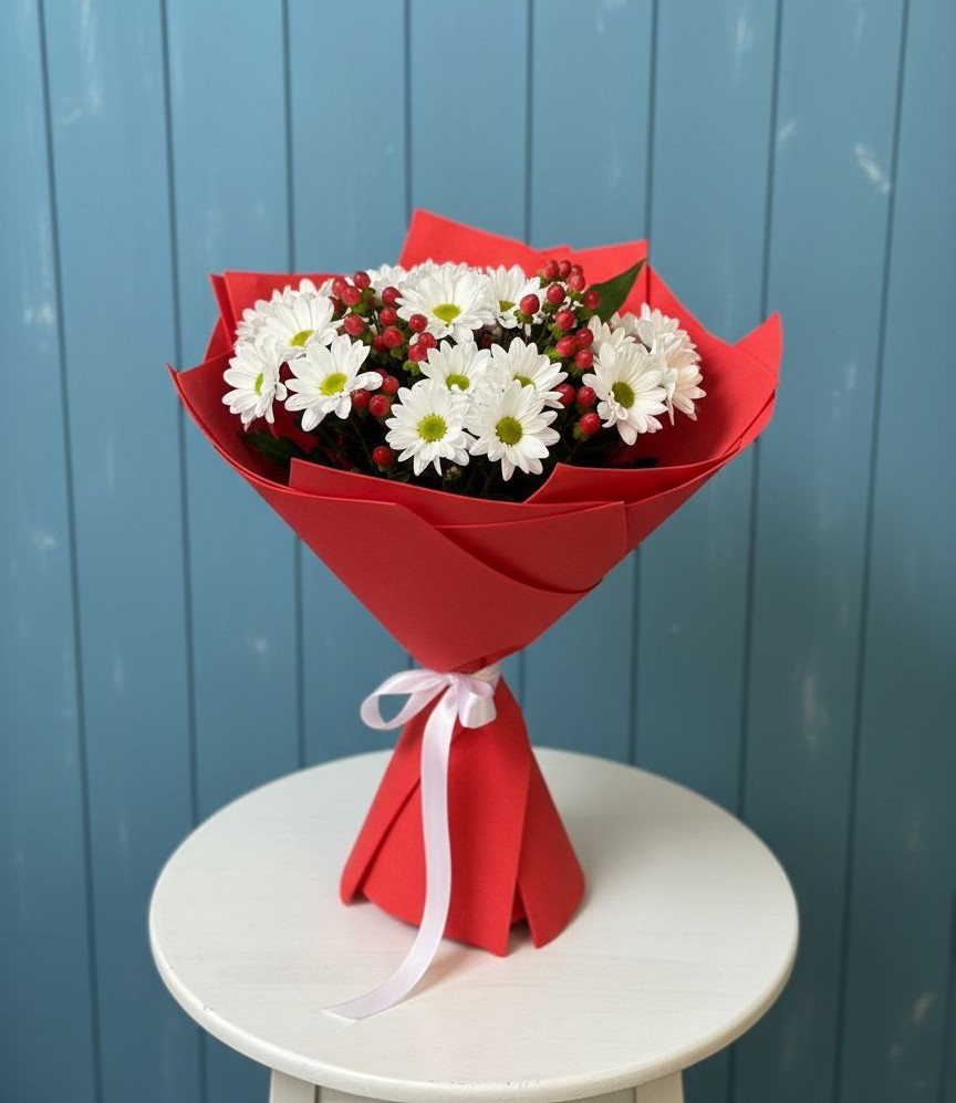 Букет цветов из: Хризантемы в Острове