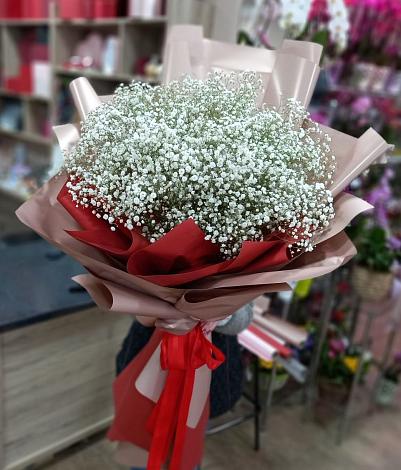 Букет цветов из: Гипсофила в Острове