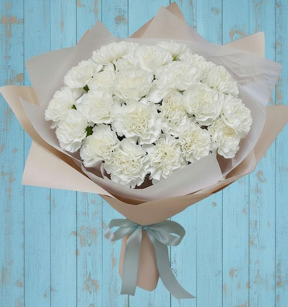 Букет цветов из: Гвоздики в Острове