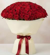 Букет 101 Красная роза Милано в Острове