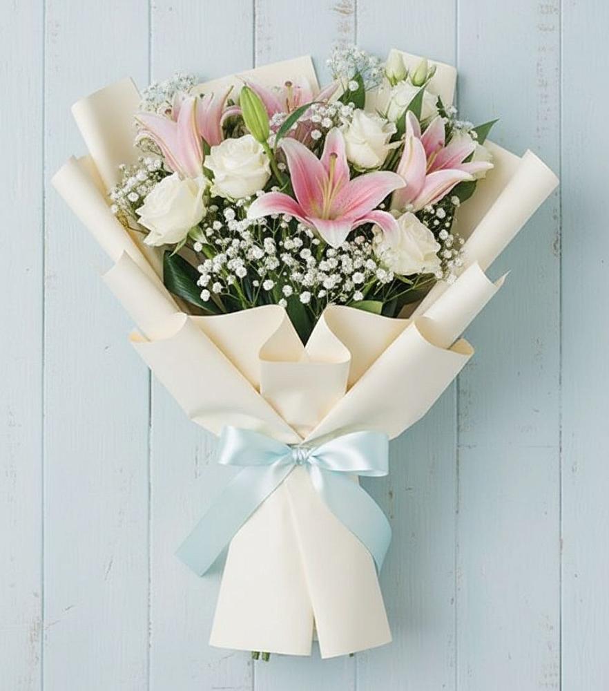 Букет цветов из: Лилии в Острове