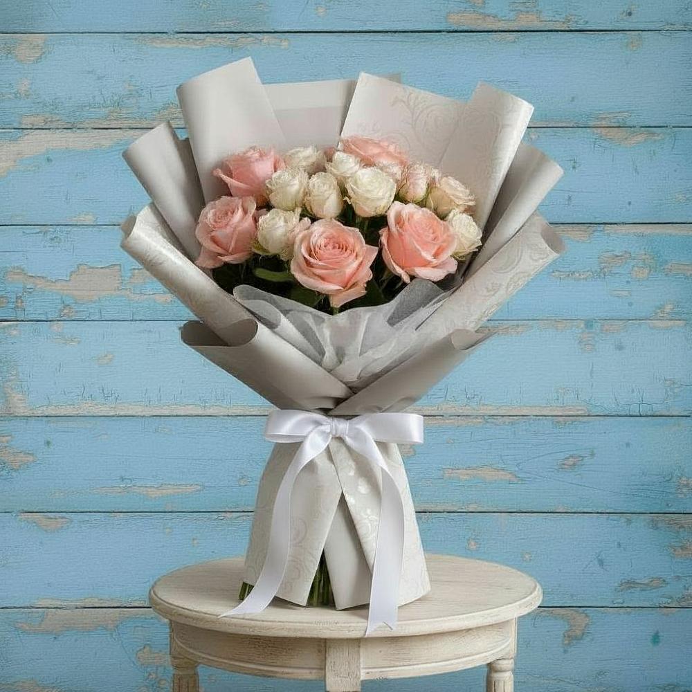 Букет цветов из: Розы в Острове