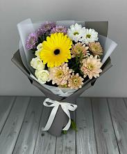 Букет цветов из:  Розы, Герберы и Хризантемы #REPLACE_PRED# Острове