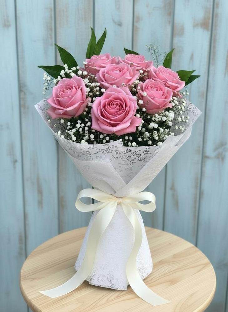 Букет цветов из: Розы в Острове