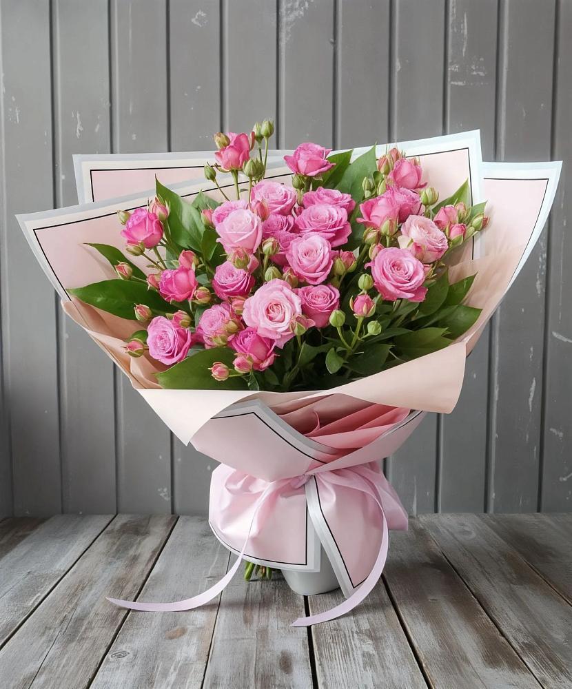 Букет Розовый кустик в Острове