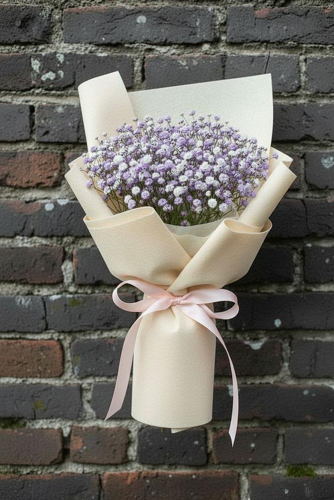 Букет цветов из: Гипсофила в Острове