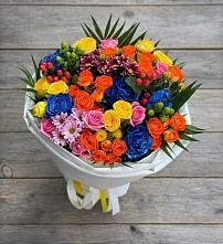 Букет цветов из:  Розы и Хризантемы в Острове