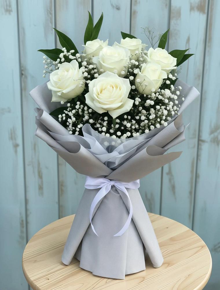 Букет цветов из: Розы в Острове