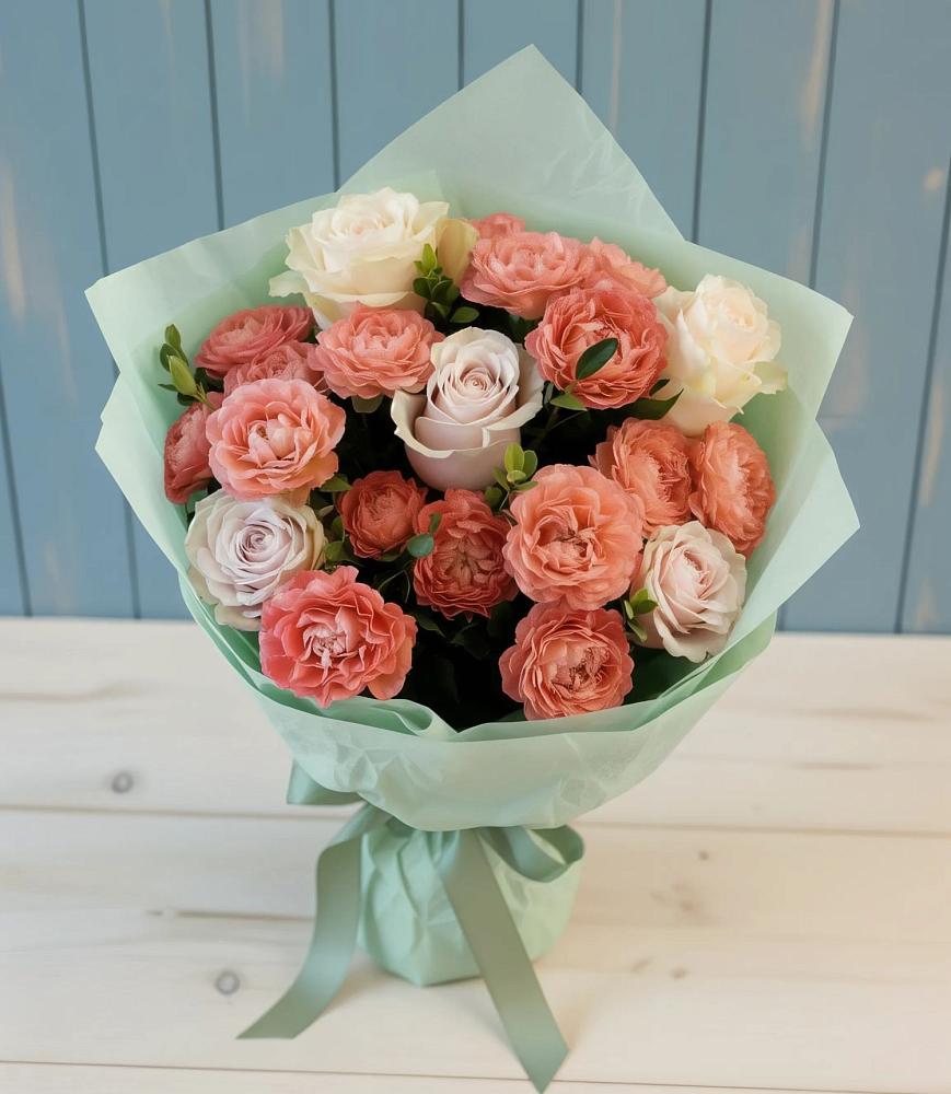 Букет цветов из: Розы в Острове