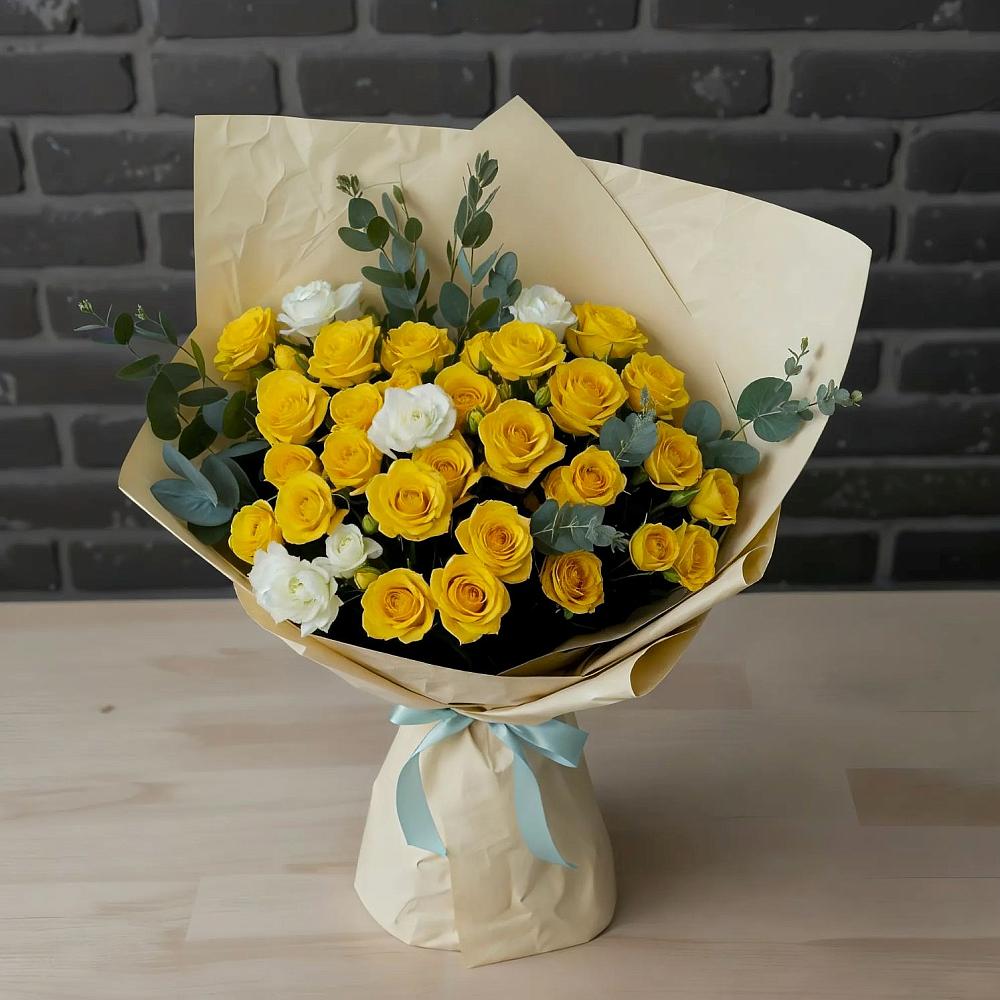 Букет цветов из: Розы в Острове