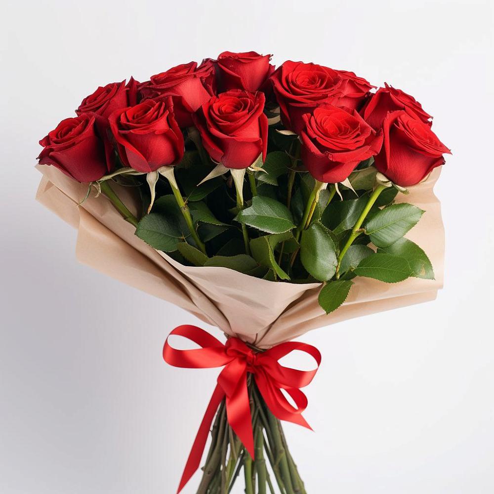 Букет 11 Красных роз Эдлесс Лав в Острове